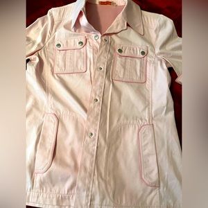 Tory Burch button up woman’s pink shirt size 6